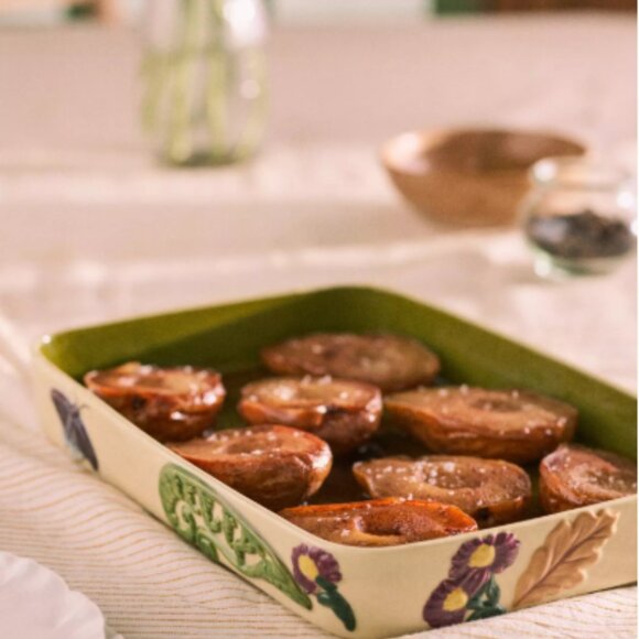 NIB Anthropologie The Faye Icon Stoneware Rectangle Baking Dish: Fall Edition - Picture 2 of 4